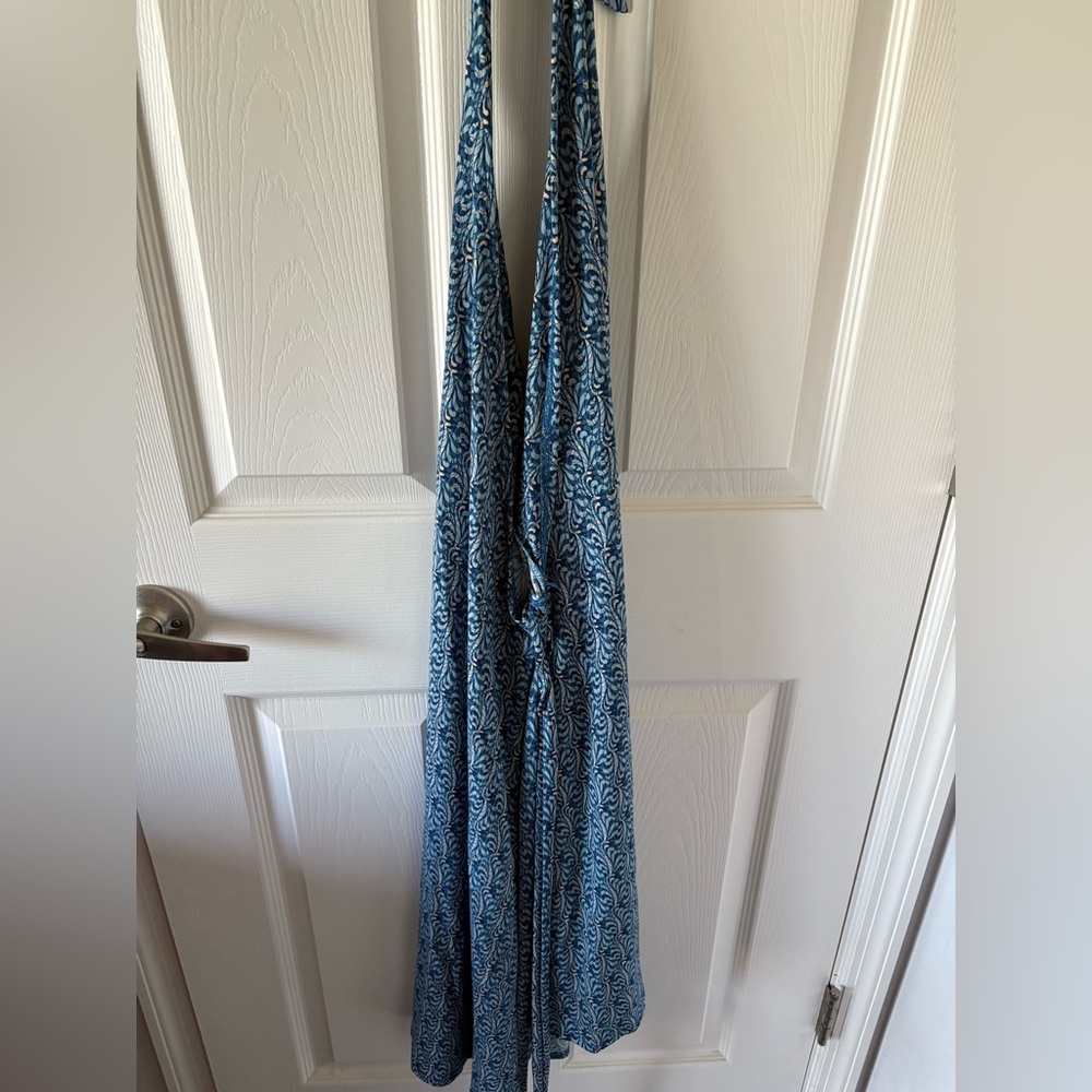 NWT Apt. 9 Blue and White Wrap Dress‎ - Size Large